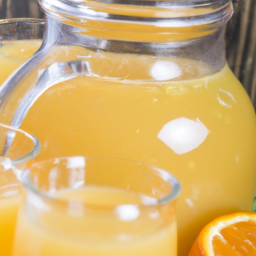 Homemade orangeade, the most natural and simple soft drink
